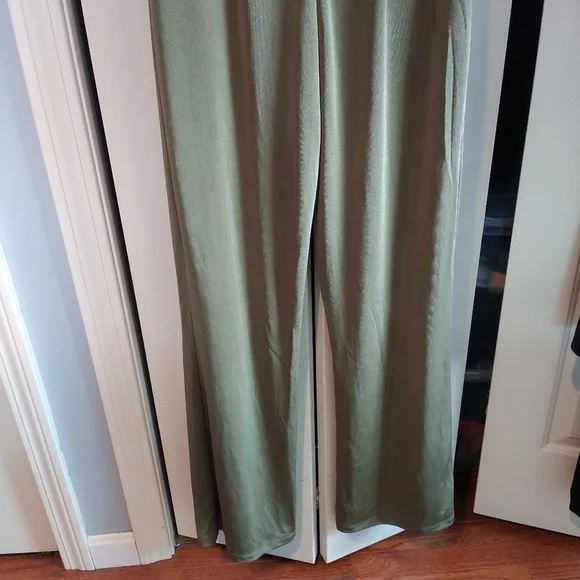 Jason Wu Emmett Cowl Neck Jumpsuit with Jewel Straps Olive M - Picture 9 of 12